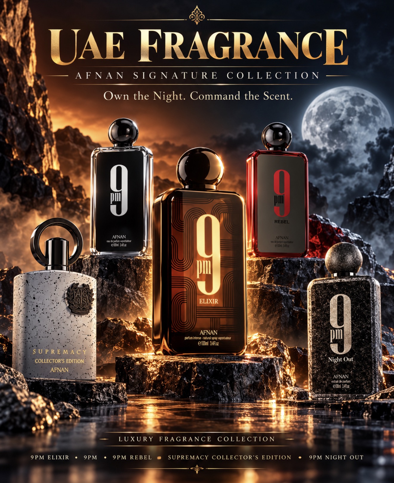 Fragrance Under Moonlight promotional design